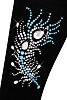 Праздничные ароматизированные колготки "Перо жар-птицы" Glamuriki. Цвет черный